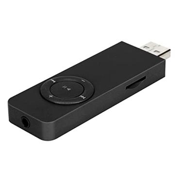 Imagem de Leitor de Música, Leitor de MP3 USB WMA Media Portátil para Ouvir Música (Preto)