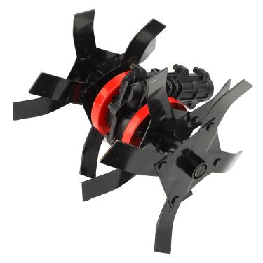 Imagem de Cortador de Grama Afrouxamento Roda Multifuncional Metal 9 Dentes Cortador Escova Universal Roda Grama Afrouxamento Capina Ferramentas Jardim Tração Eficiente