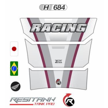 Imagem de Adesivo Protetor Tanque Moto Xre 300 190 Racing H684 - Resitank