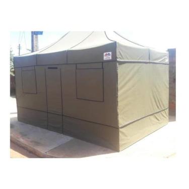 Imagem de Tenda Sanfonada Camping 3x3 Metros Nylon - Goiânia Toldos, Verde musgo
