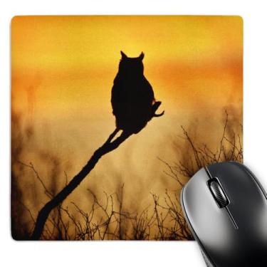 Imagem de 3dRose Mouse pad Great Horned Owl ao pôr do sol, US44 LDI0522, Larry Ditto, Mouse Pad