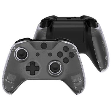 Imagem de eXtremeRate Trilhos laterais transparentes transparentes para controle sem fio Xbox One modelo 1708, painéis frontais de substituição para controle Xbox One X e One S
