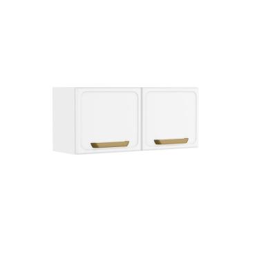 Imagem de Armário Aéreo De Aço Com 2 Portas Bella Bertolini Branco