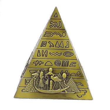 Imagem de Pirâmide Egipcia Miniatura 10 Cm Alt. 4 Desenhos