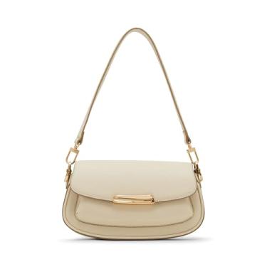 Imagem de Anne Klein Bolsa de ombro feminina East West com alça conversível, pergaminho