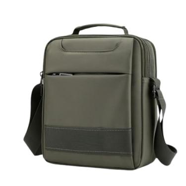 Imagem de Bolsa De Ombro Impermeável Transversal Shoulder Bag Unissex Necessaire Tiracolo Pochete Espaçosa Emborrachado Bolsos Divisões Dynamart Unissex 5 Compartimentos Alça Regulável (Verde)