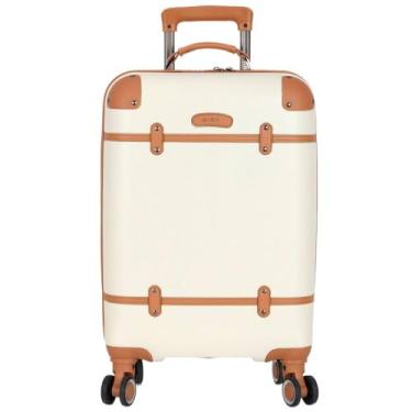 Imagem de Mala de Bordo Luxcel Gash Luxo Branca 10kg 55x35x25 Padrão Anac Rodinhas Removiveis