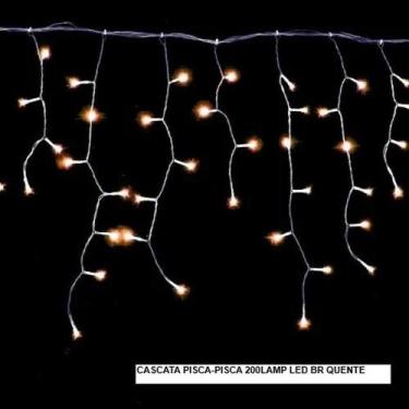 Imagem de Cascata Pisca Pisca Led 220v 200l 8f 3,8m Brq - RIO MASTER