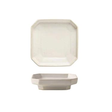 Imagem de URGDWEKJY Pratos de jantar de porcelana pequeno prato quadrado simples doméstico pequeno prato quadrado restaurante prato frio prato prato de frutas prato prato de sobremesa bandeja de jantar
