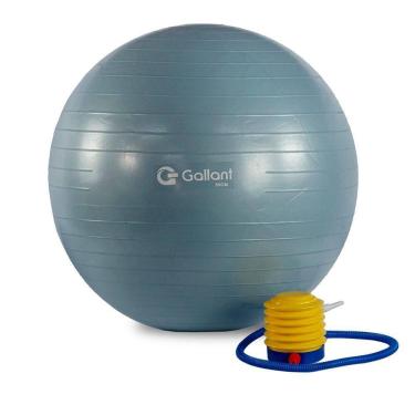 Imagem de Bola de Pilates 55cm Yoga e Abdominal Com Bomba Gallant (GBP55AECBA-AZ)