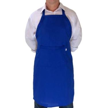 Imagem de Avental frente churrasqueiro - MUNDO DOS AVENTAIS , Azul