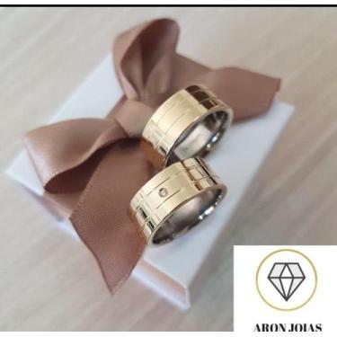 Imagem de Par de Aliança - Flor de Lotus 