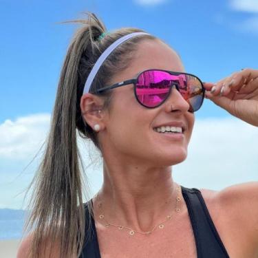 Imagem de Óculos de Sol HUPI Vigo Preto - Lente Rosa Espelhado, Preto