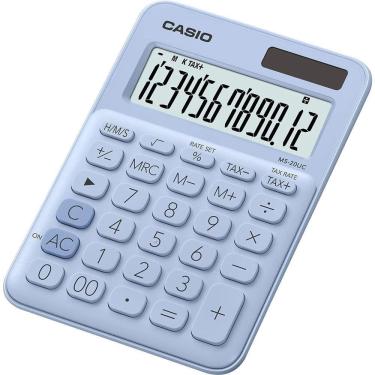Imagem de Calculadora De Mesa Casio Ms20uc 12 Dígitos Azul Claro