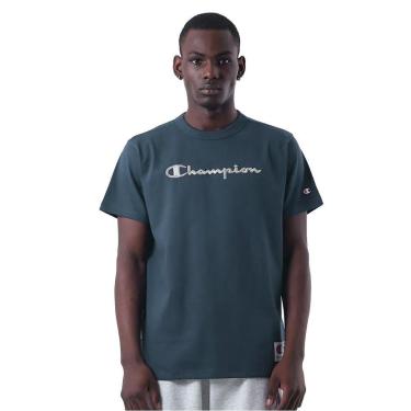 Imagem de Camiseta Champion Malhão Heritage Script Rust Marrom-Masculino
