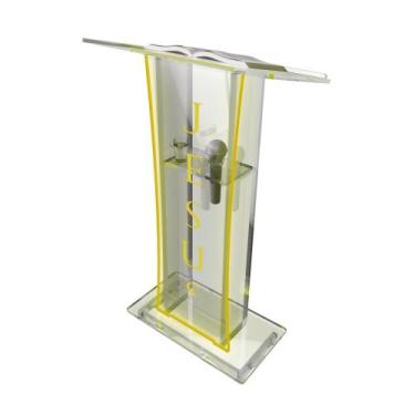 Imagem de Púlpito Bonito Resistente Com Led Gravação Igreja E Empresas - AcriHou