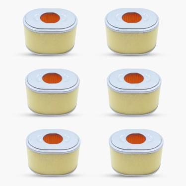 Imagem de 6 peças/lote elemento de filtro de ar para HONDA GX160 GX200 GX 160 200 5.5-6.5HP motor pequeno gasolina gerador de substituição