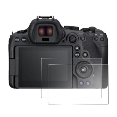 Imagem de pssped 2 peças protetoras de tela compatíveis com câmera Canon EOS R6 EOS R6 II EOS R7, película de vidro temperado transparente de 0,26 mm, ideal para fotografia de viagem, uso diário, anti-arranhões