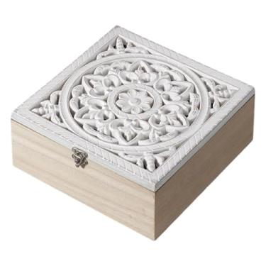 Imagem de IEUDNS Organizador de Saquinhos de Chá de Madeira, Porta-saquinhos de Chá para Sala de Estar, Armário Ou Despensa.