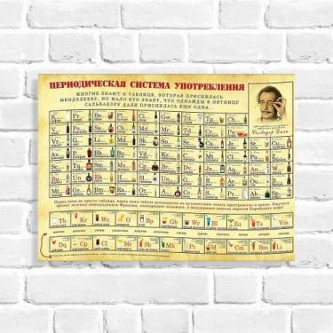 Imagem de Quadro Decorativo Tabela Periódica - Arte Aqui, 30x40cm