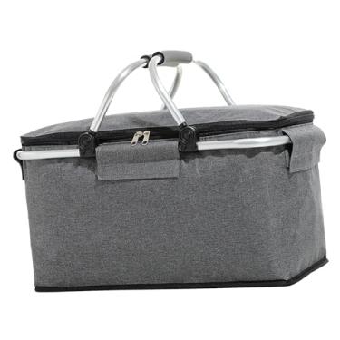 Imagem de SPYMINNPOO Bolsa P Ic N i C Cesta de Piquenique Isolada Dobrável Com Alça Confortável Bolsos de Gelo para Viagens de Acampamento, Sacola de Compras de Tecido Oxford para Piqueniques Ao Ar Livre, (#2)