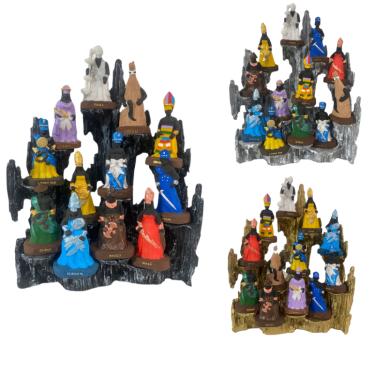 Imagem de Congá Completo 30 cm com 12 Orixás Avulsos de 10 cm Resina