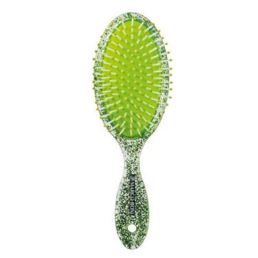 Imagem de Escova de Cabelo Glitter Oval Tamanho Médio - Marco Boni, Verde