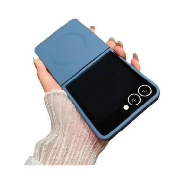 Imagem de Capa De Silicone Líquido Magnético Macio Para Samsung Galaxy Z Flip 7 