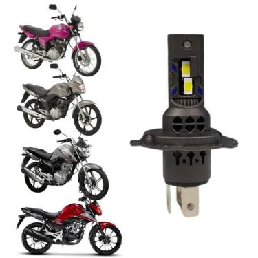 Imagem de Lâmpada Farol Moto Honda CG150 160 UltraLed Headlight H4 Nano Pk20 Per
