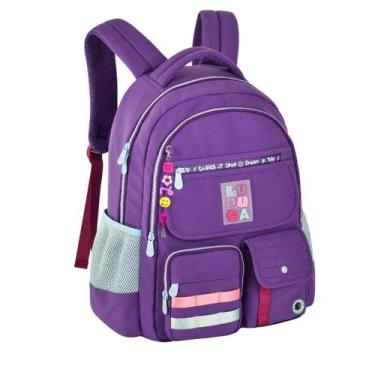 Imagem de Mochila Escolar Juvenil Da Youtuber Luluca, Lilás