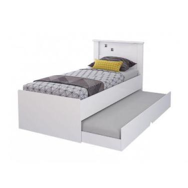 Imagem de Cama Bibox Bianca Ii Branco Cimol 100%Mdf