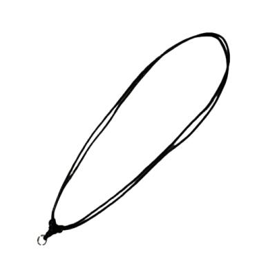 Imagem de POPPIP 5 peças artesanais vintage preto corda ajustável colares com anel de metal para pendurar pingente boho colar cordão para homens mulheres tamanho 45 a 76 cm de espessura 2 mm., corda, Sem pedras preciosas