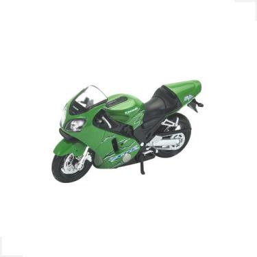 Imagem de Moto Miniatura Para Colecionador Mix Kawasaki 1:18 Brinquedo - Dm Toys