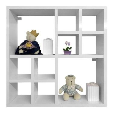 Imagem de Nicho de Parede para Quarto Infantil Cor Branco Brilho - Phoenix Baby