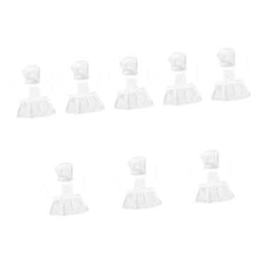 Imagem de ibasenice 8 Conjuntos Terno Infantil Avental De Cozimento De Menina Vestido De Criança Avental De Jogo Infantil Aventais Para Crianças Chapéu Filho Brinquedo Algodão Garota