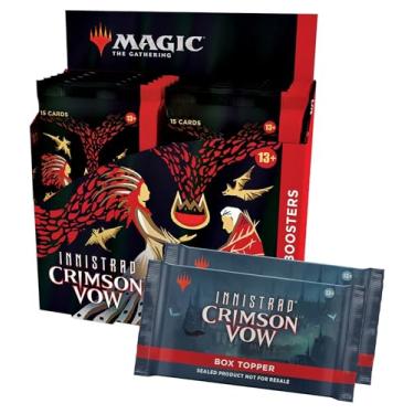 Imagem de Magic The Gathering Innistrad: Voto Carmesim Caixa de Booster de Colecionador | 12 boosters + card especial (181 cards de | Produto em Inglês, RED