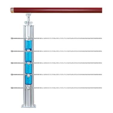 Imagem de Flexível Corrimões resistentes para degraus ao ar livre Trilhos de degraus internos multifuncionais Corrimão de liga de magnésio de alumínio de transição Espesso