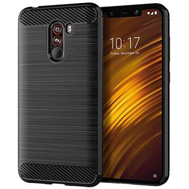 Imagem de XIAOMI Capa para PocoPhone F1, sensação macia, proteção total, anti-arranhões e impressões digitais + capa de celular resistente a arranhões para XIAOMI PocoPhone F1