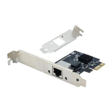 Imagem de SODOLA Placa de rede PCIe de 2,5 GB, placa de rede PCI Express de 2,5 GBase-T, com controlador Realtek RTL8125B, porta RJ-45 única, PCIe 2.1 x1 suporta Windows Server/Linux