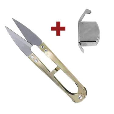 Imagem de Kit Guia Magnetico para Maquina de Costura + Tesoura de Arremate Pic T