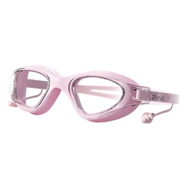 Imagem de Pegciuho Óculos de Natação com Tampão de Ouvido, Acessórios de Natação, Visão Ampla, Anti, Praia, Mergulho com Snorkel, Rosa