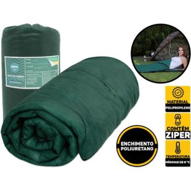 Imagem de Saco De Dormir Para Camping Acampamento Ar Livre Mor 6c 009088, Verde