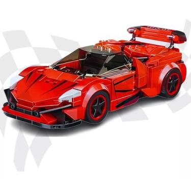 Imagem de Carro Esportivo Blocos De Montar 288 Peças Corvette Vermelho - 99Toys