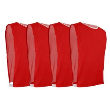 Imagem de Kit 4 Coletes de Futebol Infantil 3 a 7 Anos Esportivo Poliéster - Use