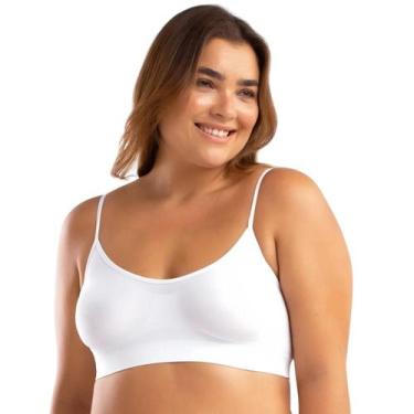 Imagem de Top Nadador Fitness She Lingerie Academia Sem Bojo Sem Costura Microfi