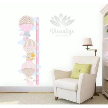 Imagem de Adesivo De Parede Quarto De Meninas Régua Crescimento - PINKIE