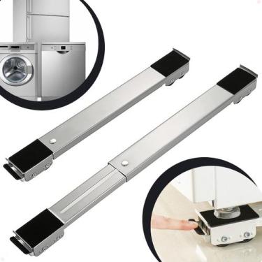 Imagem de Suporte Base Rodinhas Carrinho Ajustável P/ Geladeira Fogão - SMART OF