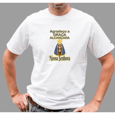 Imagem de Camiseta Adulto Agradeço a Graça Alcançada Nossa Senhora Aparecida Est