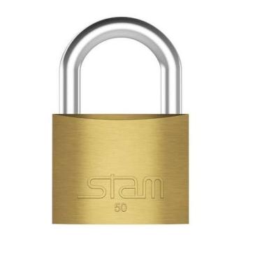 Imagem de Cadeado 50mm Latão Maciço Stam