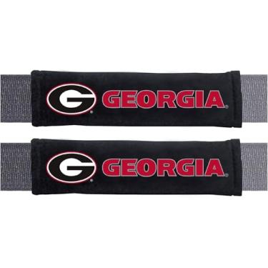 Imagem de FANMATS 32075 Georgia Bulldogs Almofada de cinto de segurança bordada - 2 peças